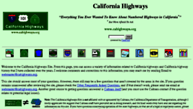 What Cahighways.org website looked like in 2018 (6 years ago)