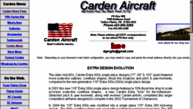What Carden-aircraft.com website looked like in 2018 (6 years ago)