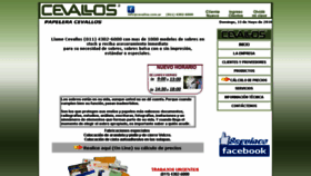 What Cevallos.com.ar website looked like in 2018 (8 years ago)