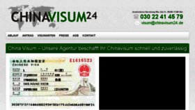What Chinavisum24.de website looked like in 2018 (5 years ago)