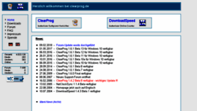 What Clearprog.de website looked like in 2018 (5 years ago)