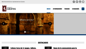 What Caceres.es website looked like in 2018 (6 years ago)
