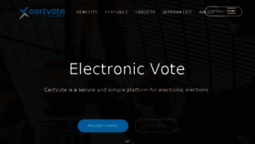 What Certvote.com website looked like in 2018 (6 years ago)