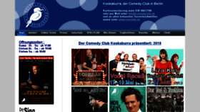 What Comedyclub.de website looked like in 2018 (5 years ago)