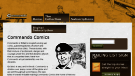 What Commandocomics.com website looked like in 2018 (6 years ago)