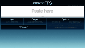 What Convertffs.com website looked like in 2018 (5 years ago)