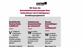 What Corma.de website looked like in 2018 (6 years ago)