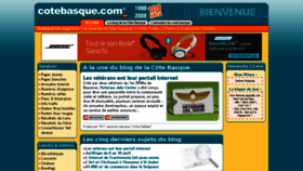 What Cotebasque.com website looked like in 2018 (5 years ago)