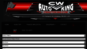 What Cwautoking.com website looked like in 2018 (5 years ago)