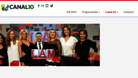 What Canal10tv.com.ar website looked like in 2018 (5 years ago)