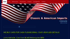 What Classicandamericanimports.com.au website looked like in 2018 (5 years ago)