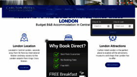 What Carltonhotellondon.com website looked like in 2018 (5 years ago)