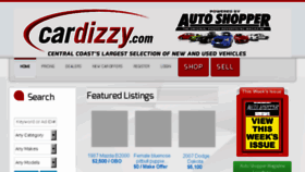 What Cardizzy.com website looked like in 2018 (5 years ago)