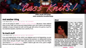 What Cassknits.com website looked like in 2018 (5 years ago)
