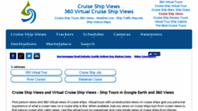 What Cruiseshipviews.com website looked like in 2018 (5 years ago)