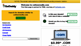 What Cottonrendle.com website looked like in 2018 (6 years ago)