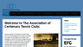 What Centenarytennisclubs.com website looked like in 2018 (5 years ago)