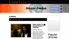 What Coinaxis.com website looked like in 2018 (5 years ago)