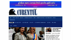 What Curentul.ro website looked like in 2018 (7 years ago)