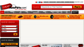 What Cheapautoparts.com website looked like in 2018 (5 years ago)