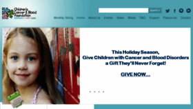 What Childrenscbf.org website looked like in 2018 (6 years ago)