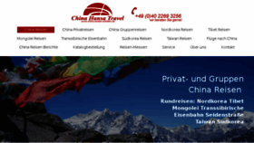 What China-hansa-travel.de website looked like in 2018 (5 years ago)