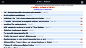 What Chitralnews.com website looked like in 2018 (5 years ago)