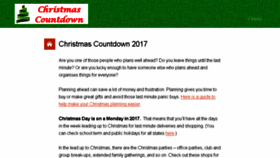 What Christmascountdown.com.au website looked like in 2018 (5 years ago)