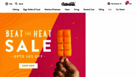 What Chumbak.in website looked like in 2018 (6 years ago)