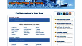 What Contractorintown.com website looked like in 2018 (5 years ago)