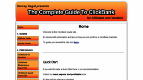 What Clickbankguide.com website looked like in 2018 (5 years ago)