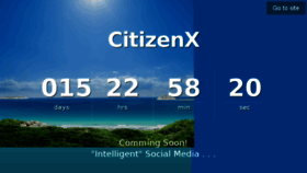 What Citizenx.com website looked like in 2018 (5 years ago)