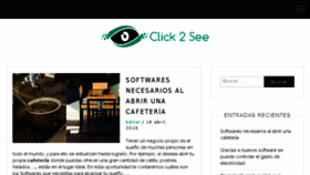 What Click2see.it website looked like in 2018 (5 years ago)