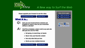 What Clickthru.net website looked like in 2018 (5 years ago)