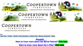 What Coopertowntn.org website looked like in 2018 (5 years ago)
