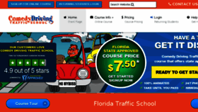 What Comedydrivingtrafficschool.com website looked like in 2018 (5 years ago)