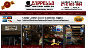 What Cappellojanitorialsuppliesinc.com website looked like in 2018 (5 years ago)