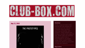 What Club-box.com website looked like in 2018 (5 years ago)