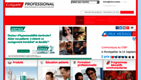 What Colgateprofessional.fr website looked like in 2018 (5 years ago)