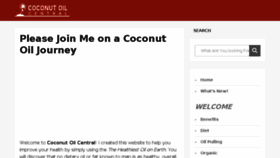 What Coconut-oil-central.com website looked like in 2018 (5 years ago)