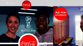 What Coke.at website looked like in 2018 (5 years ago)