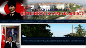 What Ciftlikkoy.gov.tr website looked like in 2018 (6 years ago)