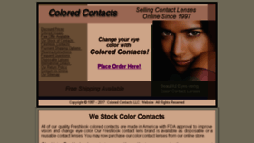 What Coloredcontacts.com website looked like in 2018 (5 years ago)