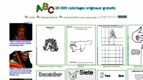 What Coloriage-educatif.com website looked like in 2018 (5 years ago)