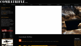 What Combatrifle.net website looked like in 2018 (7 years ago)