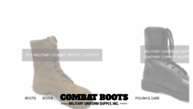 What Combatboots.com website looked like in 2018 (5 years ago)