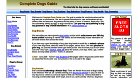 What Completedogsguide.com website looked like in 2018 (5 years ago)