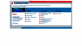 What Connectotel.com website looked like in 2018 (5 years ago)