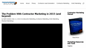 What Constructionmarketingblog.com website looked like in 2018 (5 years ago)