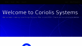 What Coriolis-systems.com website looked like in 2018 (5 years ago)